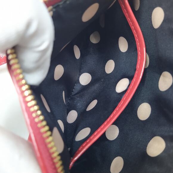 Kate Spade New York Red Patent Leather Zipper Closure Crossbody Bag - Picture 16 of 16